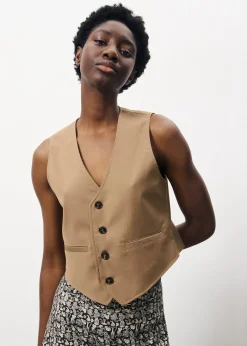 Gilet Costume ALIX Camel