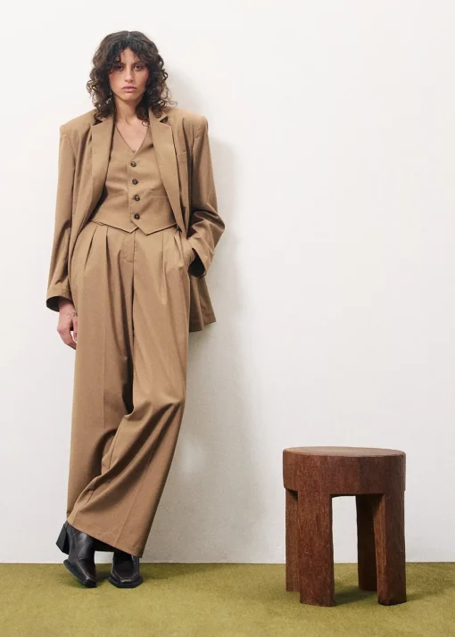 Gilet Costume ALIX Camel